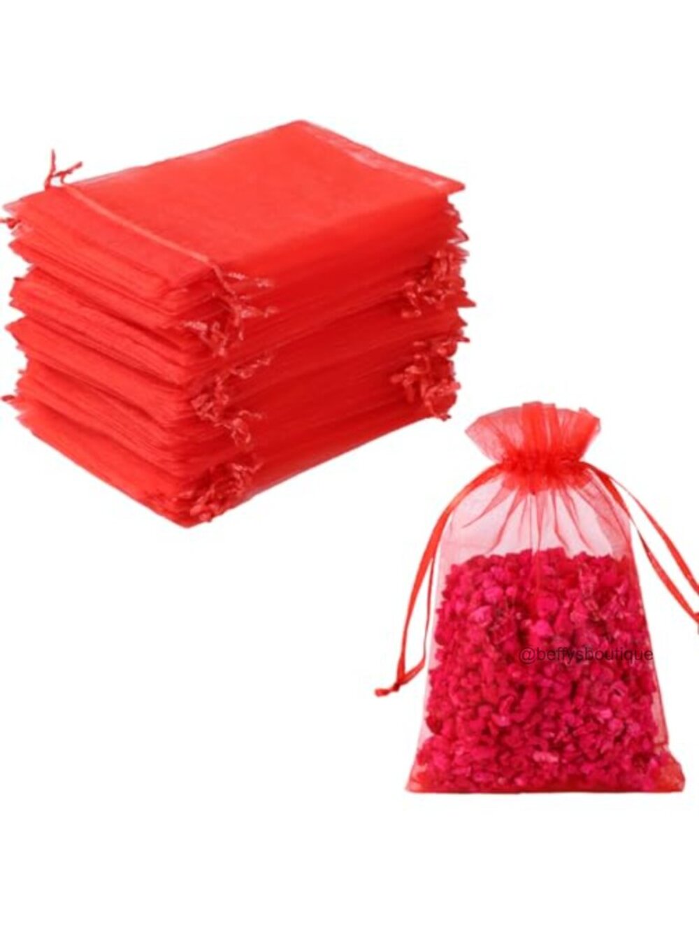 100pcs Organza Drawstring Bags 4x4.72 Party Favor Pouches